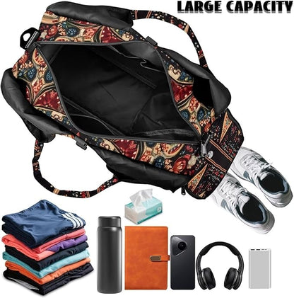 Yoga Mat Bag for Women Men Large Carryall Tote with Adjustable Shoulder Strap for Gym Yoga Travel Pilates Office