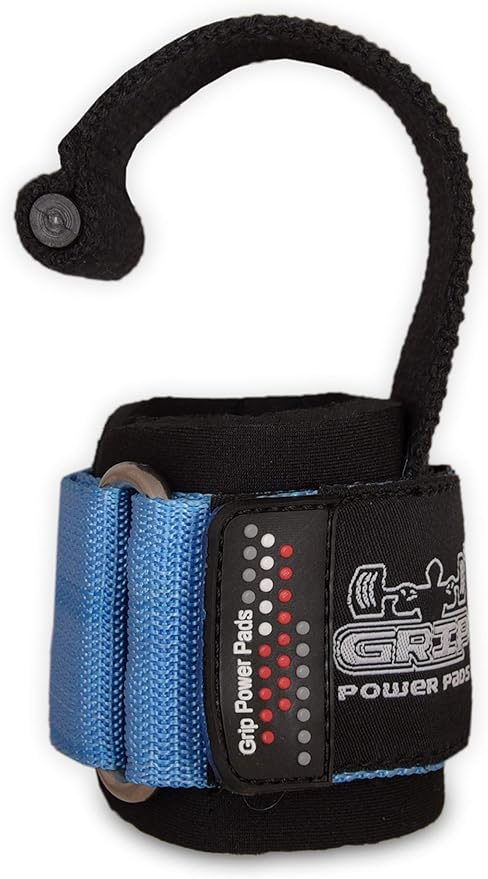 Lifting Dowel Straps Neoprene Padded Wrist Wraps Power Weight Lifting Training Gym Grips Straps Wrist Support Bandage Set of 2 Alternative to Hooks