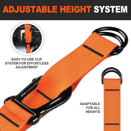 Adjustable Heavy Duty Pull Up Assistance Bands with Fabric Feet and Knee Rest - Pull Up Resistance Bands for Men, Women, and Seniors - Perfect for Dip and Resistance Strength Training Glamflex