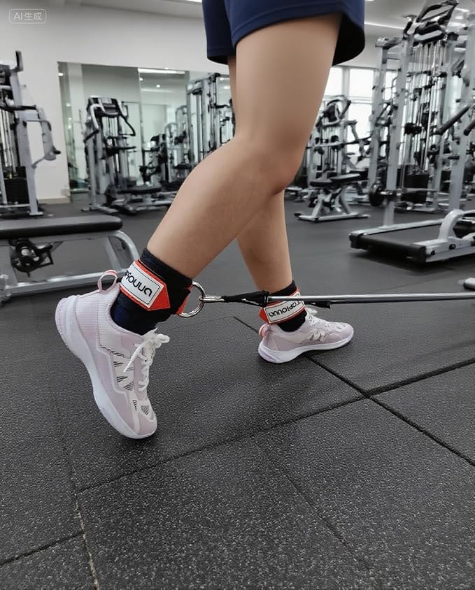 Comfortable ankle strap (Pair) with buckle, resistance training, adjustable ankle strap, rust-free, lightweight nylon – a comfortable accessory for athletes, suitable for hip exercises, multiple color options, suitable for leg training, and skin-friendly