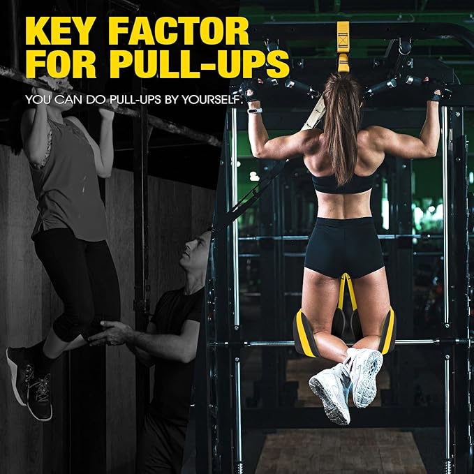 Pull Up Assistance Bands, Resistance Bands for Pull Up Bar Workout, Adjustable Heavy Duty Pull Up Assist Equipment with 4 Assistance Bands, Home Gym Fitness Exercise Strength Training
