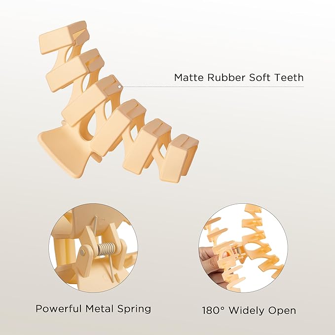 8PCS Hair Clips for Women, Flower Claw Clips for Thick Hair, Non-Slip Hair Accessories with Multi-Styles, Colorful Hair Claw Clips and Variety Pack, Ideal for Girls