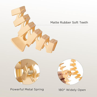 8PCS Hair Clips for Women, Flower Claw Clips for Thick Hair, Non-Slip Hair Accessories with Multi-Styles, Colorful Hair Claw Clips and Variety Pack, Ideal for Girls