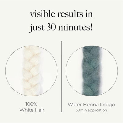 Korean Indigo Hair Dye 1 Sets 4.4 fl oz (130g) - 30 min and Easy Application, PPD-free, Synthetic dye-free liquid Formula, Made in Korea,