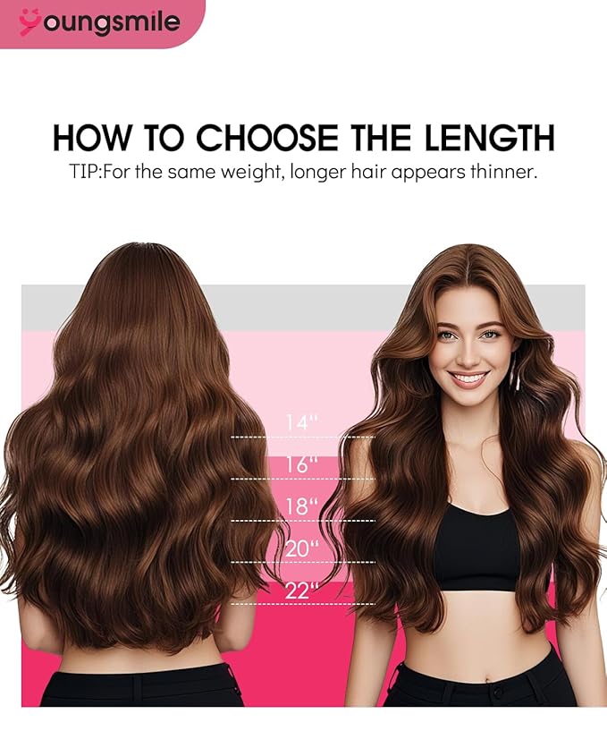 Youngsmile Clip in Hair Extensions Real Human Hair, Remy Human Hair Extensions Clip in,Balayage Black Ombre Dark Brown with Caramel Brown, 160 Gram For Women 7 Pieces 22inch (7C#1B/4/27-22Inch)