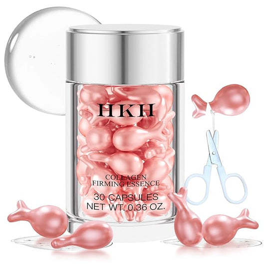 Retinol Anti-Aging Serum for Face (30 Capsules) – Vitamin C & Retinol Night Treatment, Collagen Boosting Wrinkle Repair, Firming & Hydrating Skin, Travel-Friendly, Smooth & Radiant Skin for Women