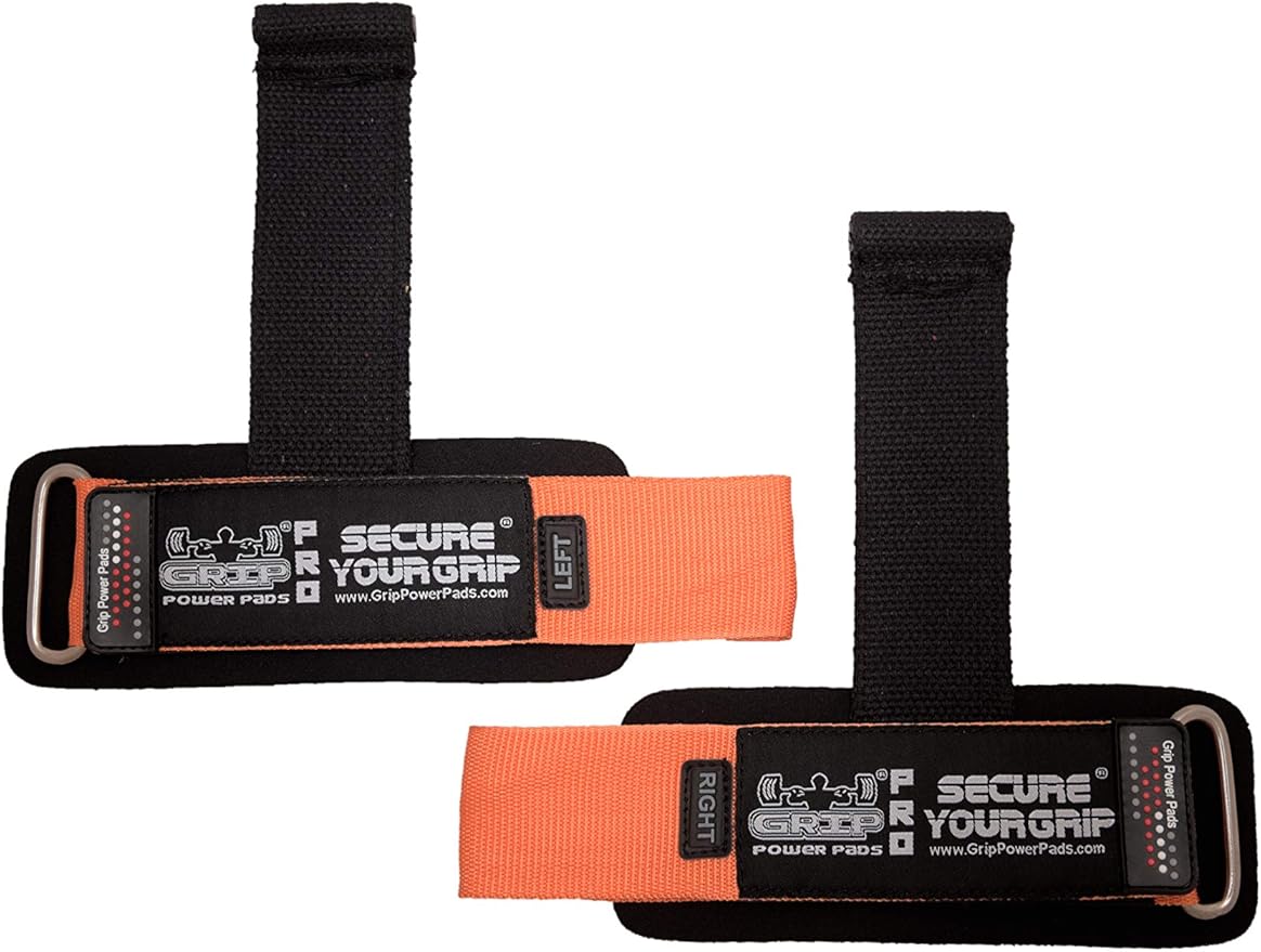 Lifting Dowel Straps Neoprene Padded Wrist Wraps Power Weight Lifting Training Gym Grips Straps Wrist Support Bandage Set of 2 Alternative to Hooks