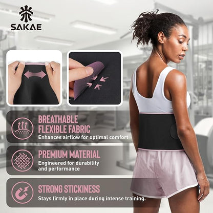 SAKAE Aerobic Step Platform Set with Waist Trimmer & Measuring Tape, Exercise Steppers for Home Exercise Fitness, Adjustable Height 2 Level Risers Workout Step Platform Trainer, Multiple Colors