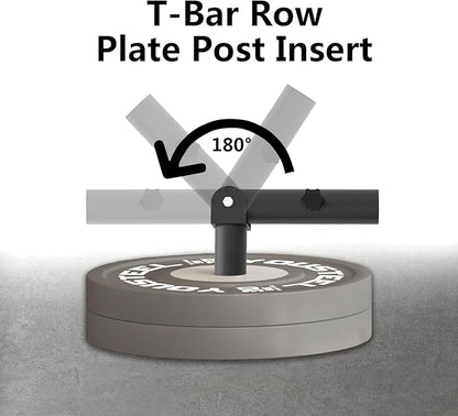 Heavy Duty Landmine Handle Attachment Set T Bar Row Viking Press Attachment for Barbell Workouts Weightlifting Landmine Handle Fits 2-Inch Olympic Barbell Strengthen Back and Core Muscles