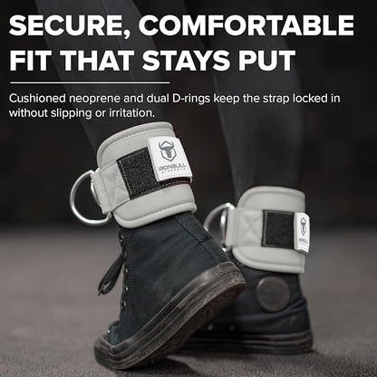 Women's Ankle Strap for Cable Machines & Resistance Bands: Gym & Home Workout Cuff Attachment for Leg Extensions, Kickbacks, Hip Abductors - Booty Exercises