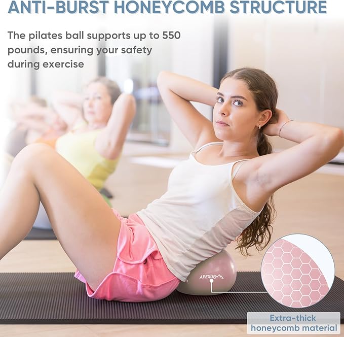 APEXUP Yoga Ball Exercise Ball Anti Slip Heavy Duty for Fitness, Balance & Core Workout