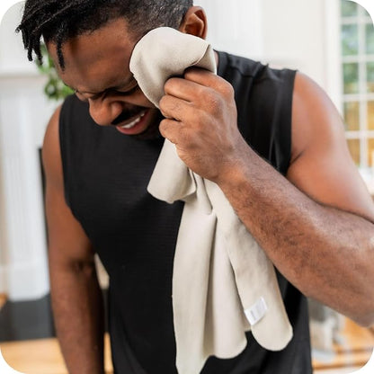 Suede Sweat Towel for Yoga, Pilates, Hot Yoga, Home Workouts, Gym - Soft Absorbent Quick Dry Hand Towel Travel Size