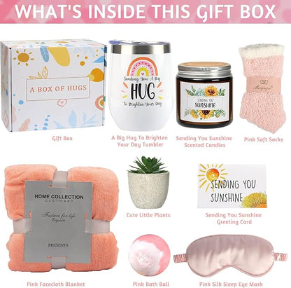 9 Pcs Self Care Gifts For Womens, Get Well Soon Gift For Women,Thinking Of You Gifts For Women,Care‘s Package For Womens Get Well Gift For Women's After Surgery Sick Friend