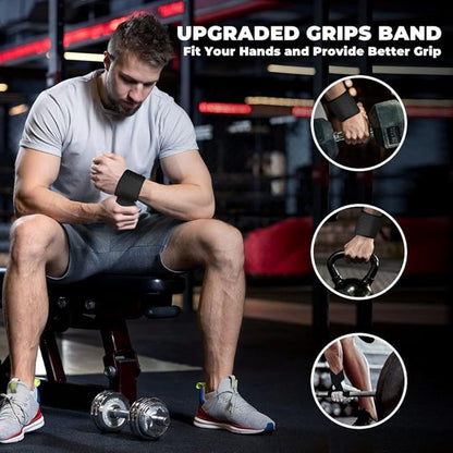WSAKOUE Lifting Straps, Weightlifting Straps, Deadlift Straps with Padded Neoprene for Power Lifting, Bodybuilding, Gym Workout, Strength Training & Fitness Workout, Resistance