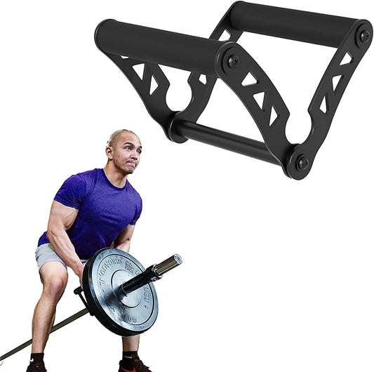 EVERSTRONG T Bar Row Attachment with V Bar Attachment Landmine Handle - 360 Swivel Landmine Attachment for Barbell for Full-Body Workout in Home Gym - Small Spaces - Deadlifts Squats Landmine Stand