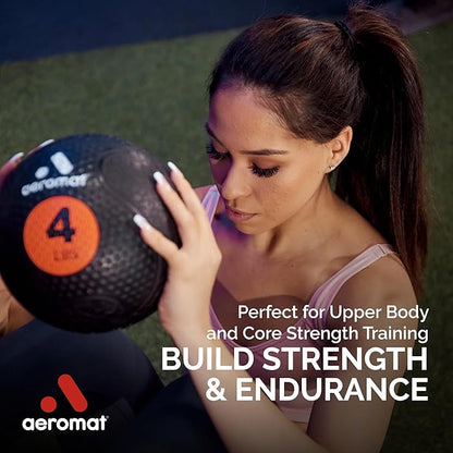 Aeromat Extreme Elite Medicine Balls for Exercise - 10" Diameter Workout Ball, Weighted Balls for Exercise, Weight Ball, Color-Coded Med Balls