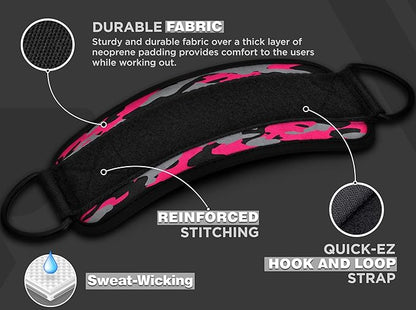 RDX Ankle Straps for Cable Machines – 7MM Neoprene Padded 10"x4" Adjustable Gym Cuffs with Dual D-Rings – Weight Attachments for Wrist Glutes Leg Kickbacks Hip Abduction Strength Workouts – Men Women