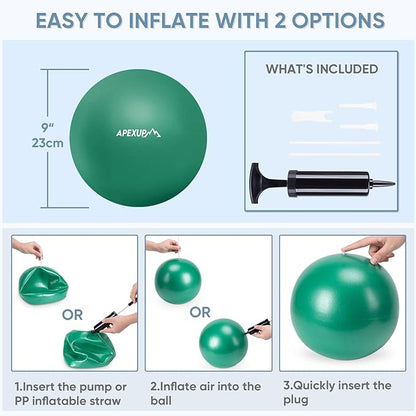 APEXUP Yoga Ball Exercise Ball Anti Slip Heavy Duty for Fitness, Balance & Core Workout