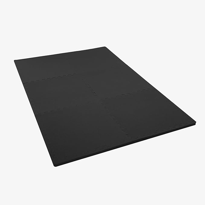 IncStores Fitness Foam Flooring Tiles | Low-Profile Interlocking Foam Tiles for Lightweight Floor Protection in Your Home Gym, Playroom, and More