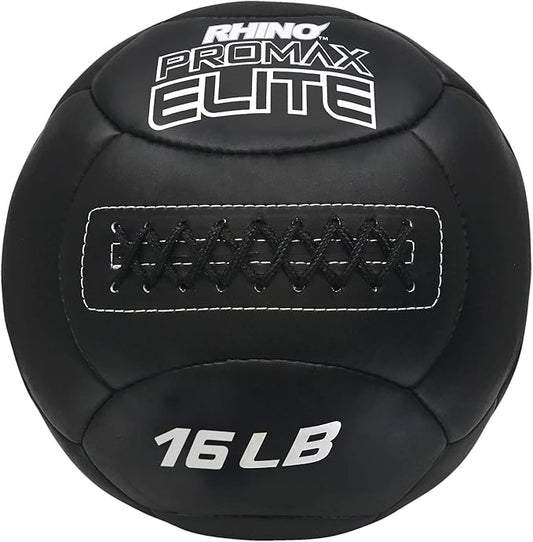 Champion Sports Rhino Promax Elite Slam Ball – Soft Shell, Non-Slip Grip, Multiple Weights Available, 14” Diameter, for Weightlifting, Plyometrics, Cross Training & Home Gym Fitness