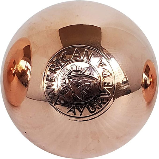 Copper Ball. Copper Metal Ball, Bring Integrity and Clear Thinking with Natural Energy and Meditation Crytal Sphare, Get Mental Agility Grounding Movement Therapy - 1.5 inches