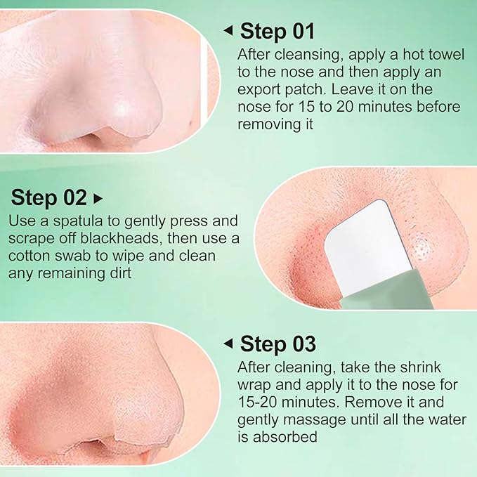 Black Head Remover for Nose, Mild Skin Spatula Face Scrubber for Deep Skin Cleansing, Silicone Pore Cleaner, Daily Skin Cleansing Tool for Men and Women (1PCS)