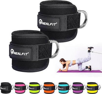 Ankle Strap for Cable Machine, Gym Ankle Cuff for Kickbacks, Leg Extensions, Glute Workouts, Booty Hip Abductors Exercise for Women and Men