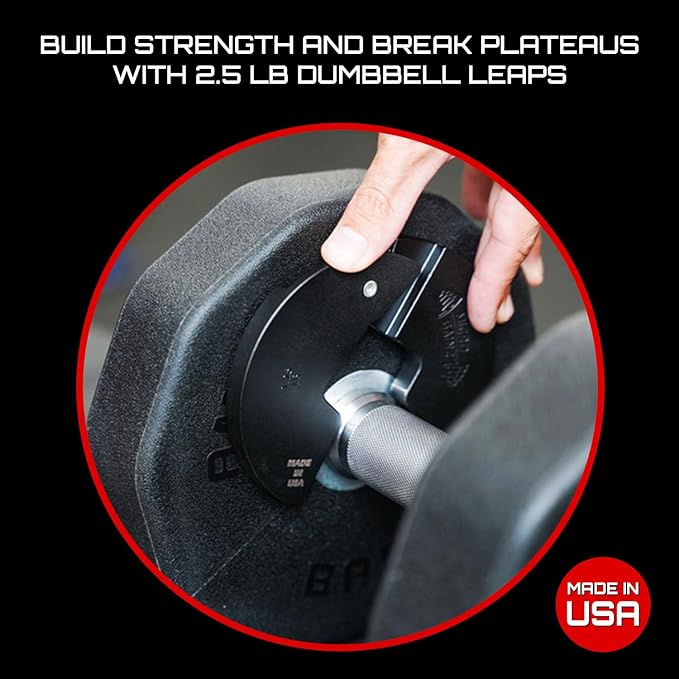 Micro Gainz Dumbbell Fractional 1.25lb Weight Plate, Ideal for Micro Loading, (Choose Color) 2 Piece Fractional Weight Plates, Designed for Dumbbell Training, Made In USA