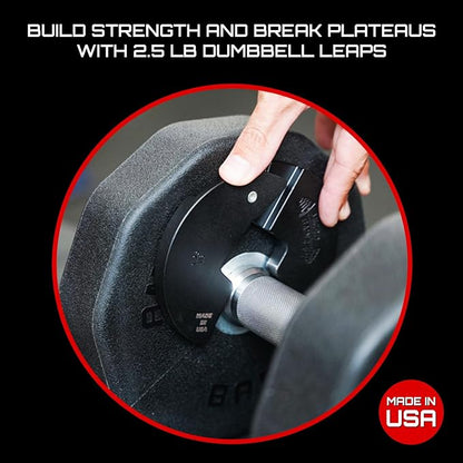 Micro Gainz Dumbbell Fractional 1.25lb Weight Plate, Ideal for Micro Loading, (Choose Color) 2 Piece Fractional Weight Plates, Designed for Dumbbell Training, Made In USA