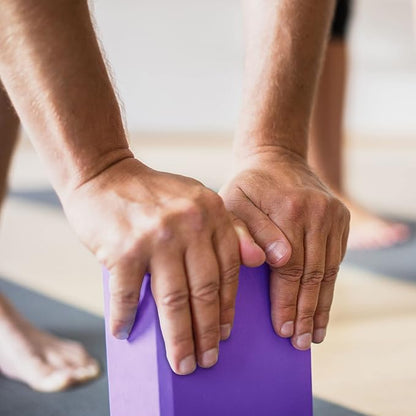 MICRODRY - Stretching & Exercise Foam Blocks, Yoga, Pilates Equipment for Home Workouts, Fitness Accessories for Home & Gym, Slip-Resistant, EVA Foam Block, 9 x 4 x 6 inches