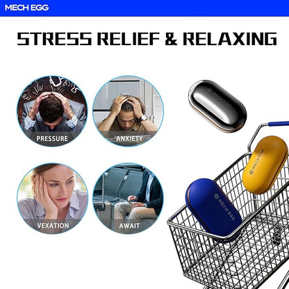 Metal Fidget Slider for Adults – Silky-Smooth Stress Relief Toy with Click Sounds Haptic Feedback, EDC Magnetic Fidget Toys Adults Block, Anxiety ADHD Focus Sensory Gift for Friends, Office & Travel