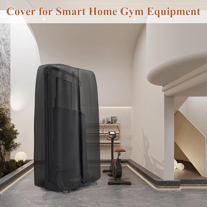 Cover for Speediance Home Gym Equipment, Waterproof Smart Home Gym System Cover, Strength Training Fitness Equipment Protector for Home Workout Cable Machine-28"L×15"W×71"H, Black