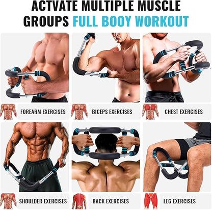 Twister Arm Trainer,Adjustable Chest Arm Workout Equipment,Chest Exerciser for Men,Arm Trainer for Men,Chest Clip Muscle Trainer,Portable Arm Exercise Equipment,Upper Body Workout Equipment