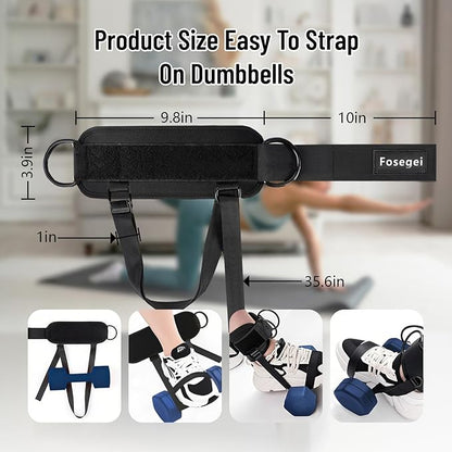 Ankle Straps for Dumbbell and Cable Machine, Monkey Foot Dumbbell Attachment Straps for Gym Trainer and Ankle Straps for Weight Lifting, Leg Extensions for Women and Men