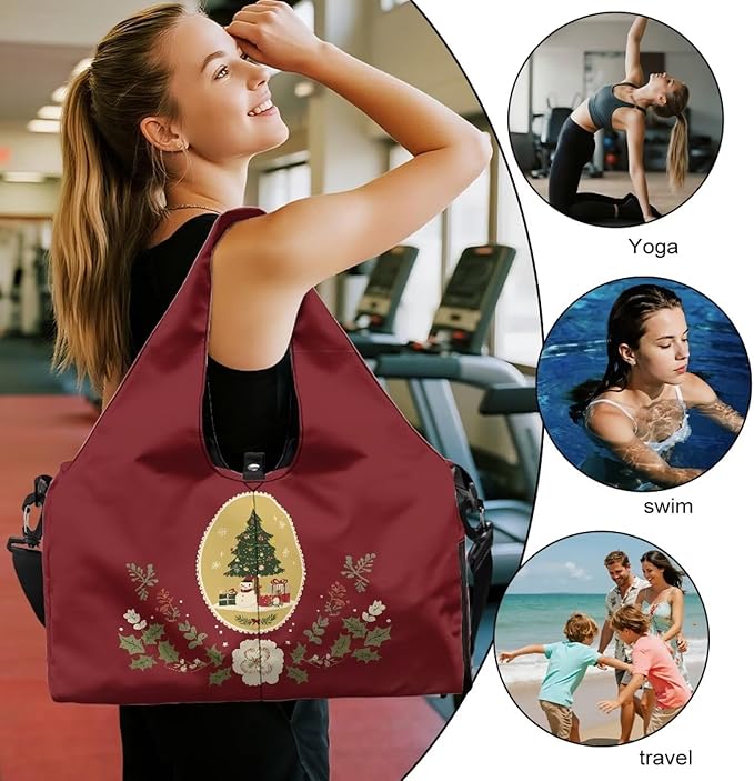 Yoga Mat Bag for Women Men Large Carryall Tote with Adjustable Shoulder Strap for Gym Yoga Travel Pilates Office