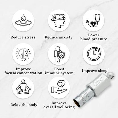 528Hz Breathing Meditation Necklace - Anxiety Relief Whistle, Stress Reduction & Mindfulness Tool for Focus, Calm Breathing - Black Bass Clef Whistle