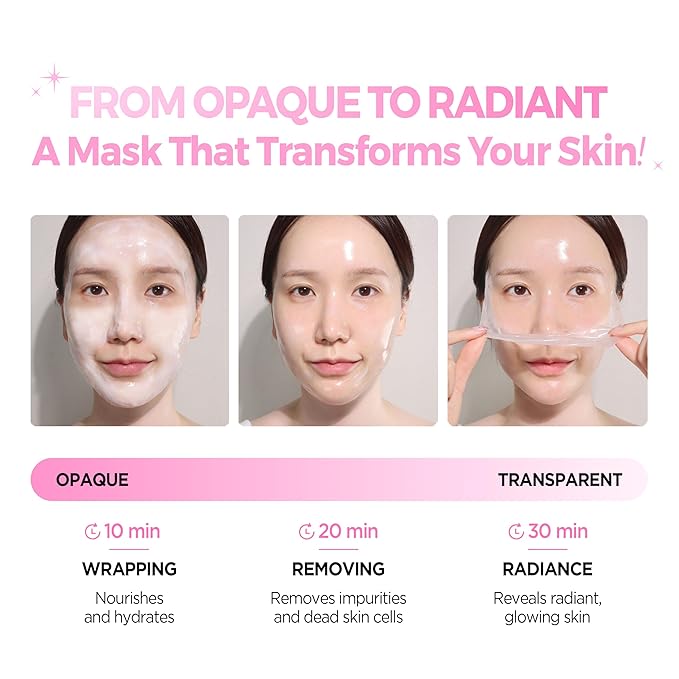 KLAVUU Actress Backstage Glow Peel Off Face Mask (2.4 fl.oz/70ml) - Radiance Boost, Deep Hydration for Women Peeling and Exfoliating for Silky Smooth, Even-Toned Glass Skin, Korean Skin Care for women