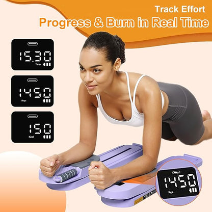 Portable Pilates Reformer Set for Women, Multi-Functional Pilates Exercise Board with Resistance Bands for Home Workouts, Core Strengthening, Toning, Abdominal Sculpting, Full-Body Fitness