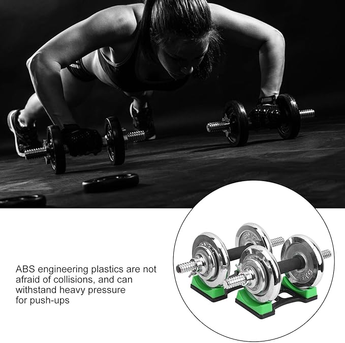 Dumbbell Bracket Mat, 1 Pair ABS Dumbbell Bracket Mat Universal Dumbbell Storage Frame Stand Floor Protection Holder Home Gym Equipment 7.6x3.9 in