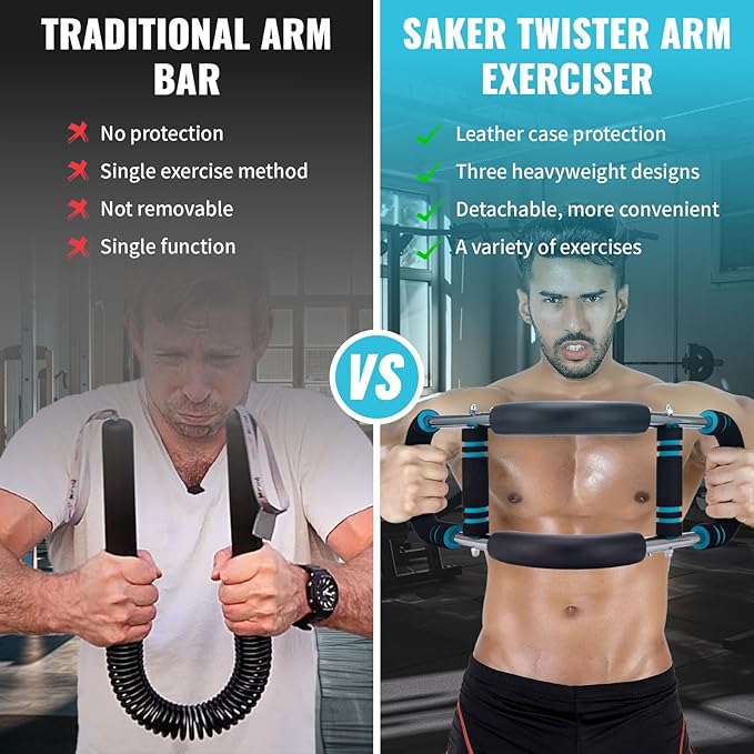 Twister Arm Trainer,Adjustable Chest Arm Workout Equipment,Chest Exerciser for Men,Arm Trainer for Men,Chest Clip Muscle Trainer,Portable Arm Exercise Equipment,Upper Body Workout Equipment