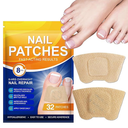 Toenail Treatment Extra Strength, 32 Patch Nail Patches for Nail Treatment Overnight, Nail Repair for Damaged Nails, Nails Care Supplies, Restore Discoloration (32 Patch)