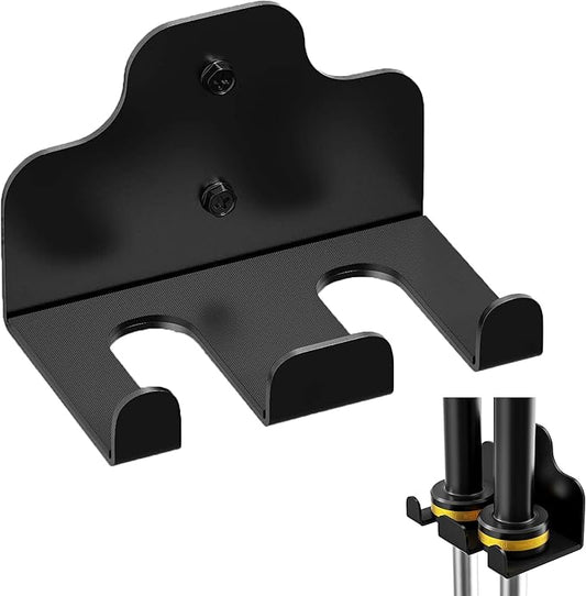 Olympic Barbell Hanger Wall Bracket, Barbell Rack Holder Wall Mount, Holds Under 1.3 Inches Bar Size, Space Saving Commercial or Home Gym Storage Accessory
