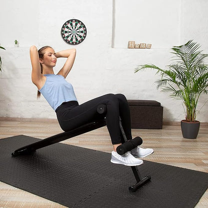 Febyyer Interlocking Soft Foam Floor Mat - 20 Tiles Protective Gym Flooring Set, Exercise Mats EVA Puzzle Rubber Tiles, Ground Surface Protection Workout Underlay Matting Sports Home Fitness Garage