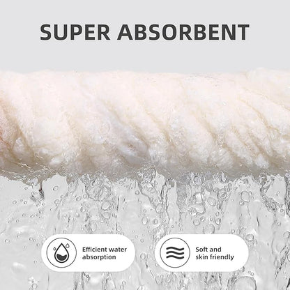 40x80 Inches Oversized Bath Sheets Extra Large Bath Towels Set of 2 for Adults Super Soft Quick Dry Lightweight Lint Free Absorbent Stripe Microfiber Shower Towels (White,2 Piece)