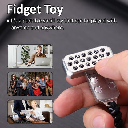 Fidget Toys Adults Metal Fidget Slider Stainless Steel Slider Casual Metal Adult's Hand Toys Office Desk Toys Gifts Stress Toys for Adults