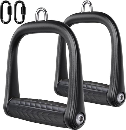 BeneLabel D Handle Cable Attachment, Cable Attachments for Gym, Non-Slip and Comfortable Grip, Solid Aluminum Alloy Handle, Suitable for Home and Gym