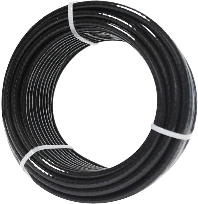 32.8Ft/98.4Ft Fitness Pulley Cable, Gym Steel Cable for DIY Home Gym, Gym Cable Replacement for Pulley Cable Machine,TPU Coated,Thick 1/4"(6mm)