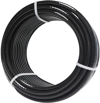32.8Ft/98.4Ft Fitness Pulley Cable, Gym Steel Cable for DIY Home Gym, Gym Cable Replacement for Pulley Cable Machine,TPU Coated,Thick 1/4"(6mm)