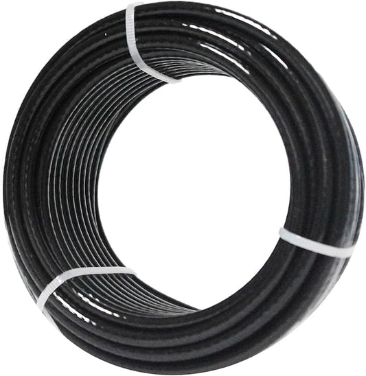 32.8Ft/98.4Ft Fitness Pulley Cable, Gym Steel Cable for DIY Home Gym, Gym Cable Replacement for Pulley Cable Machine,TPU Coated,Thick 1/4"(6mm)