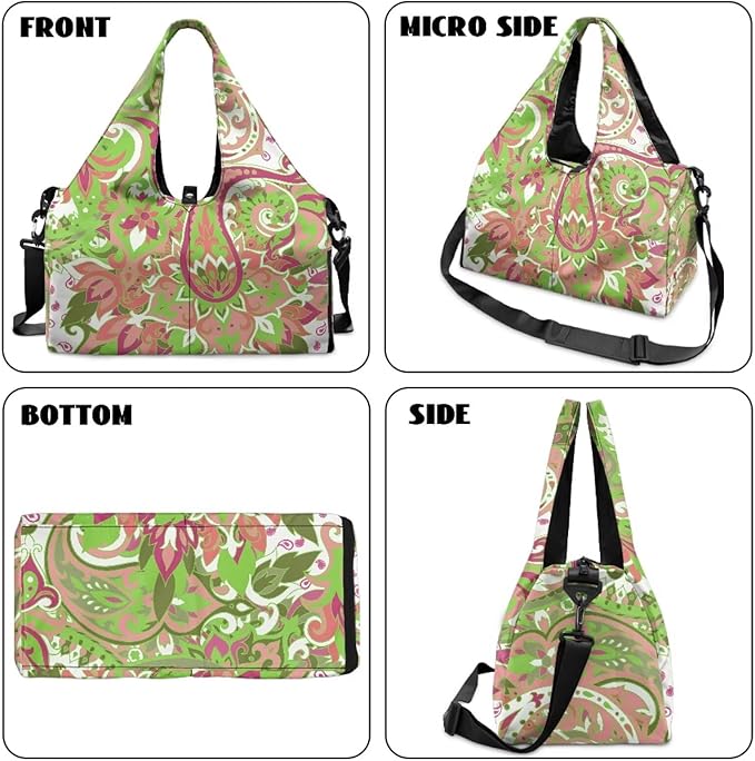 Yoga Mat Bag for Women Men Large Carryall Tote with Adjustable Shoulder Strap for Gym Yoga Travel Pilates Office